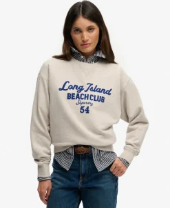 Beach Club Loose Crew Sweatshirt