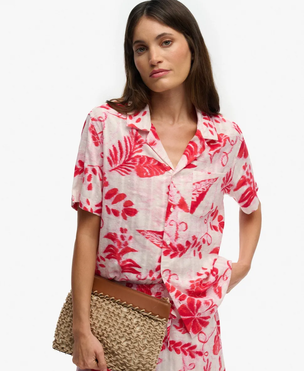 Beach Printed Short Sleeve Shirt