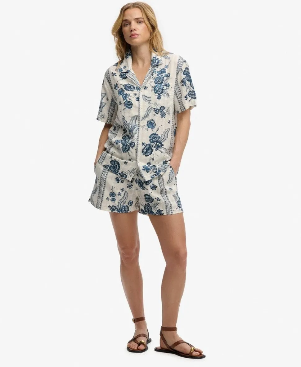 Beach Printed Short Sleeve Shirt