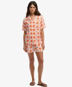 Beach Printed Short Sleeve Shirt