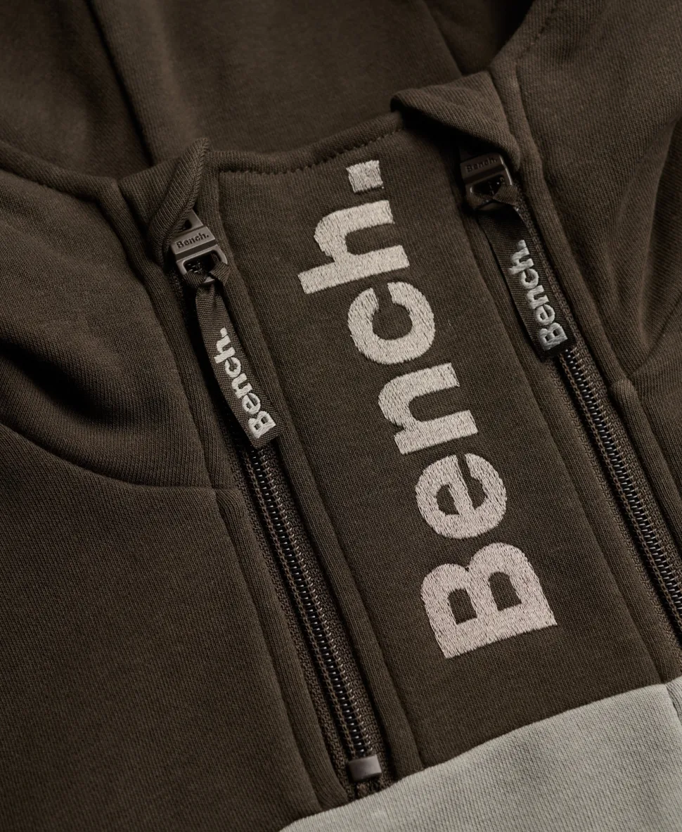 Bench Contrast Double Zip Hoodie