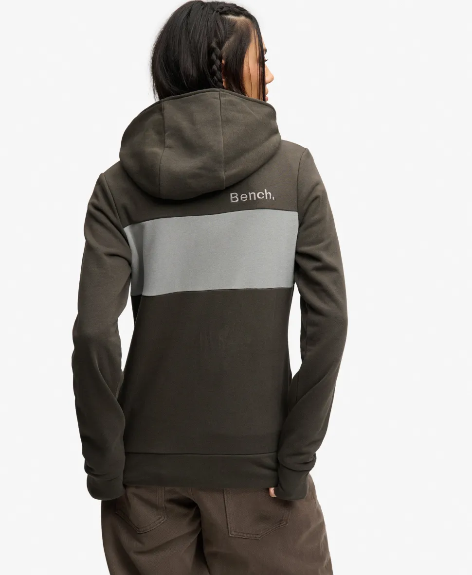 Bench Contrast Double Zip Hoodie