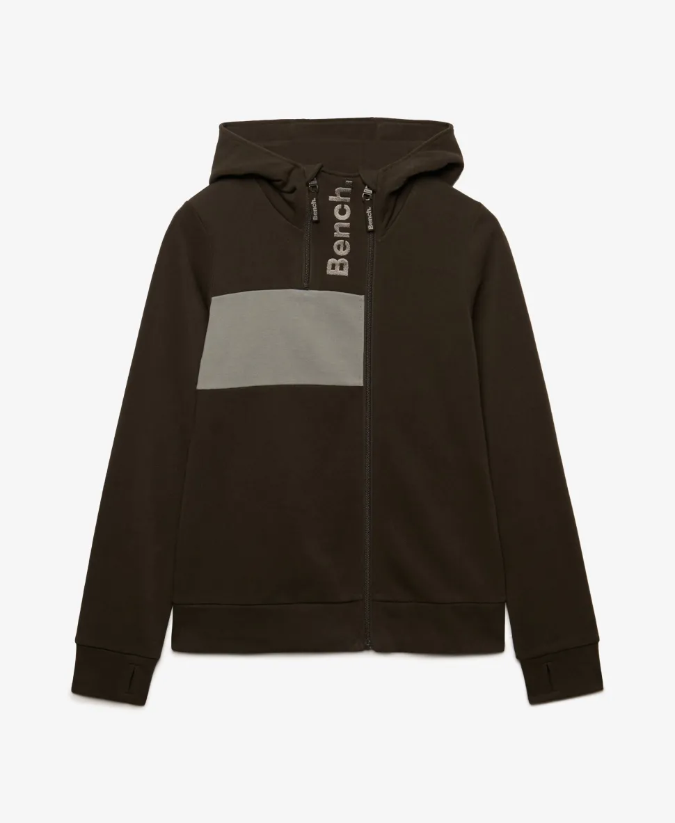 Bench Contrast Double Zip Hoodie