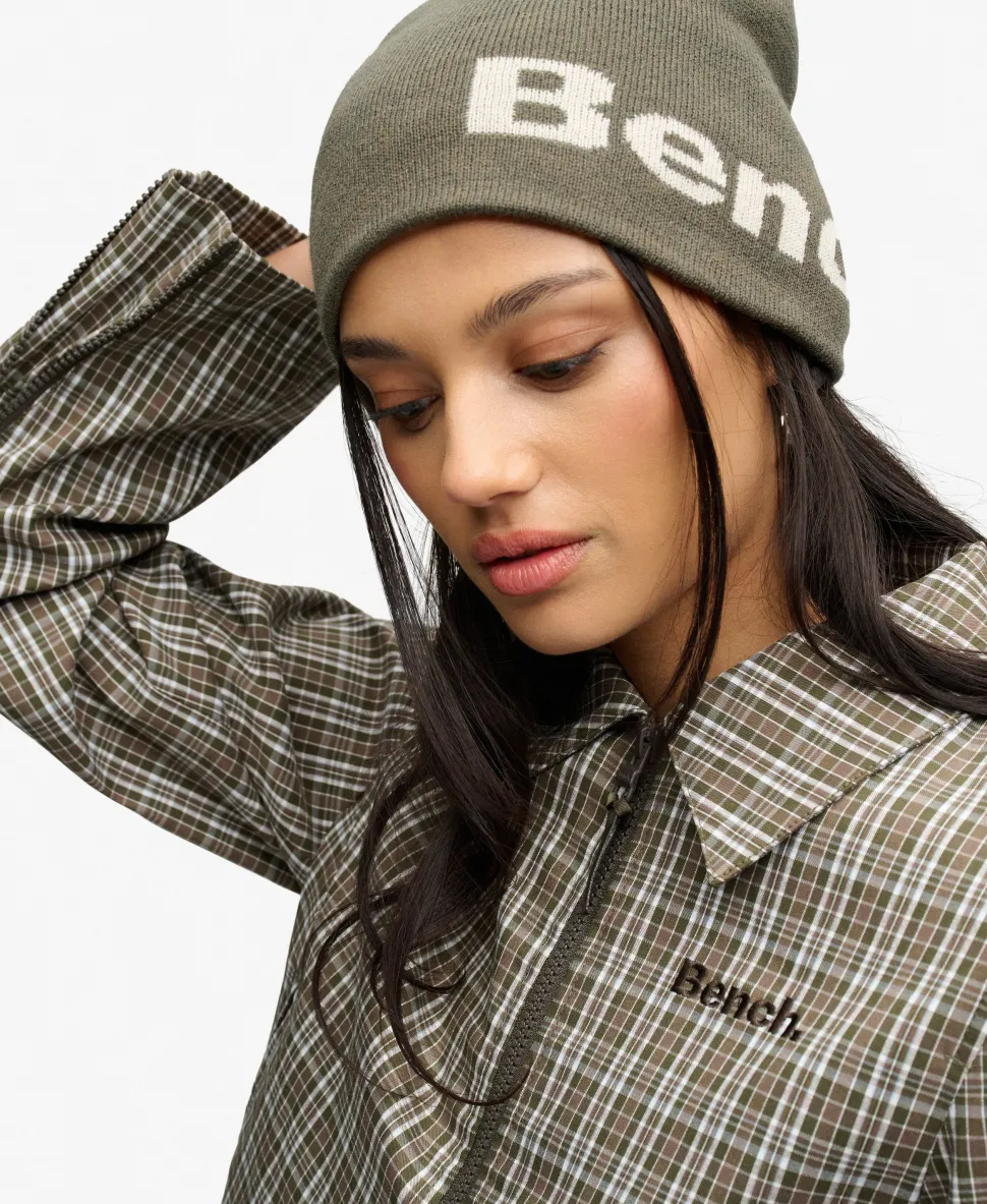 Bench Double Zip Collared Check Jacket