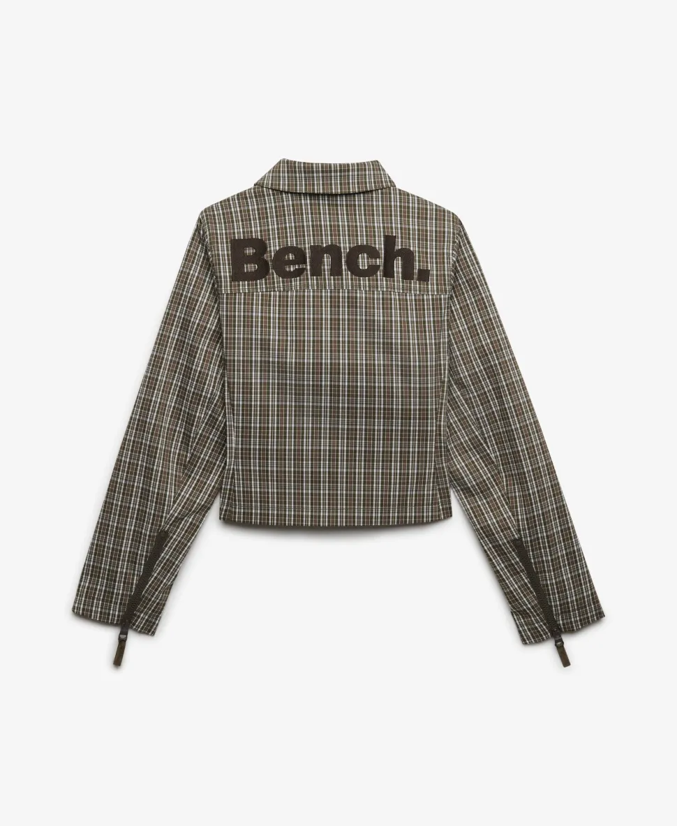 Bench Double Zip Collared Check Jacket