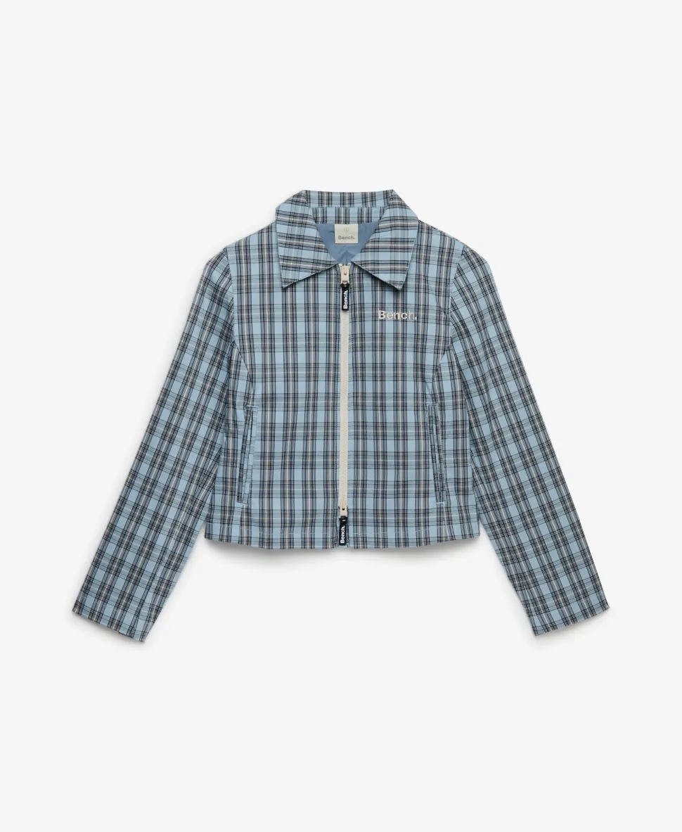 Bench Double Zip Collared Check Jacket