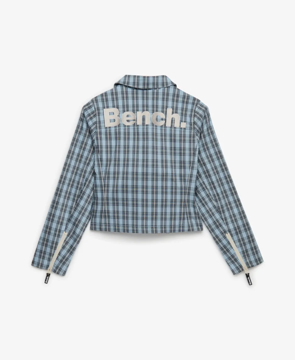 Bench Double Zip Collared Check Jacket