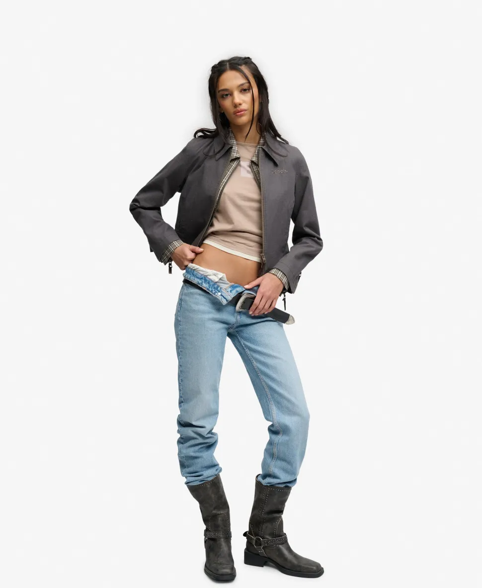 Bench Double Zip Collar Ripstop Jacket