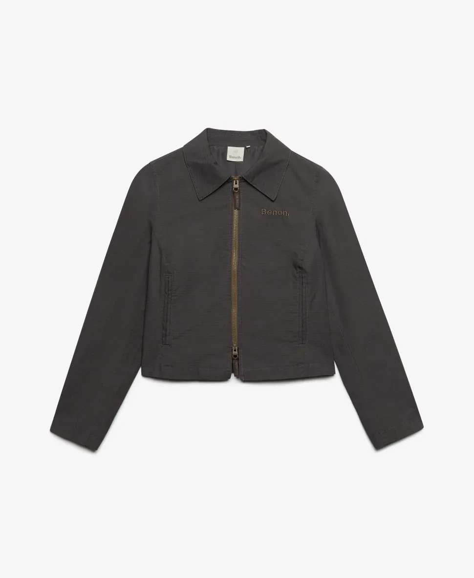 Bench Double Zip Collar Ripstop Jacket