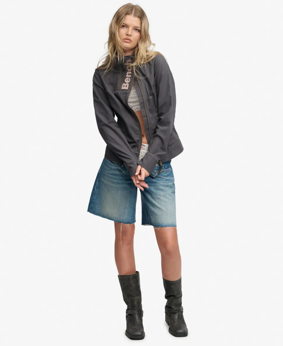 Bench Double Zip Funnel Ripstop Jacket