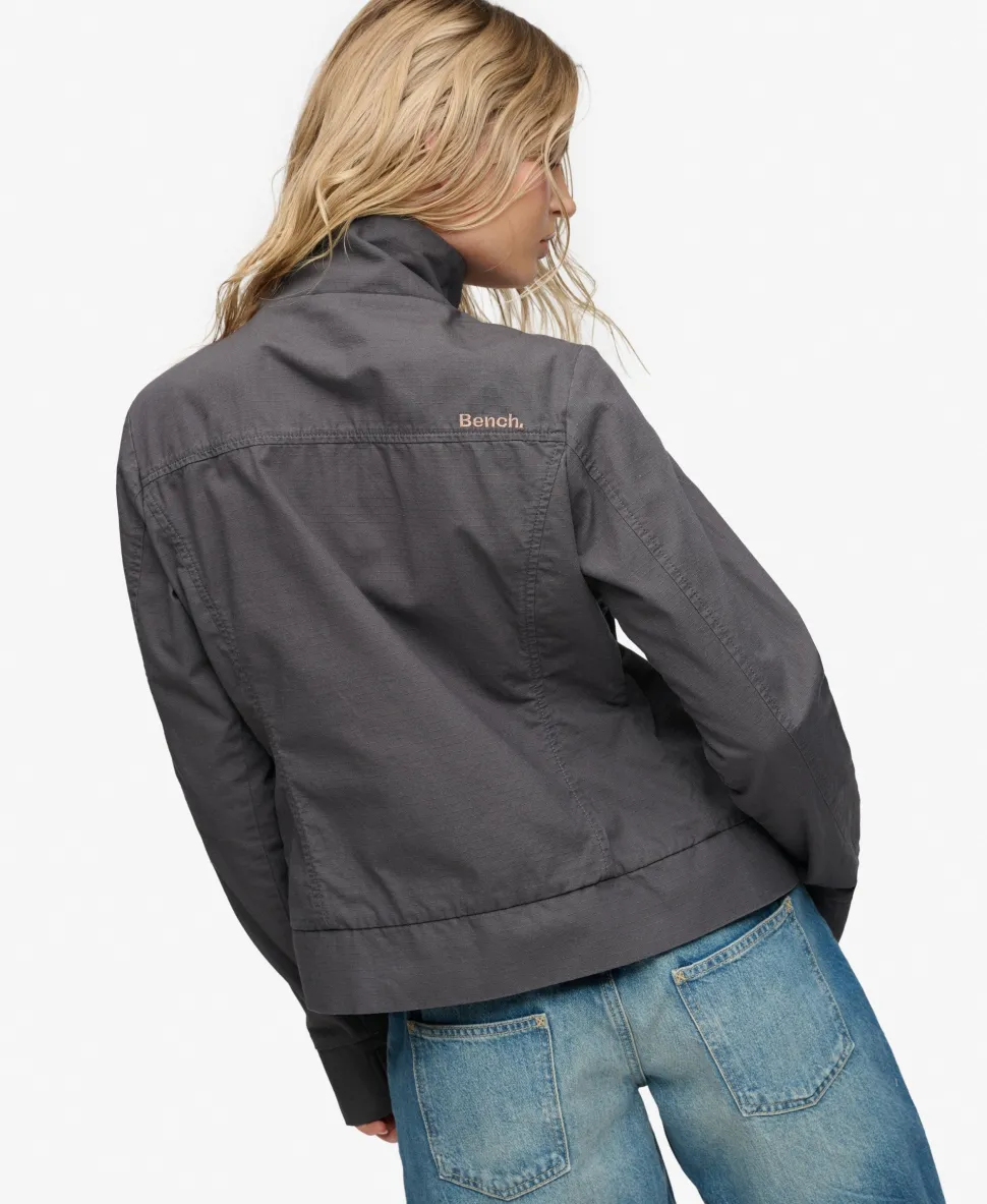Bench Double Zip Funnel Ripstop Jacket