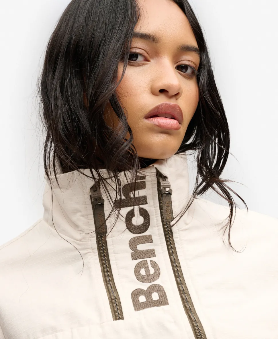 Bench Double Zip Funnel Ripstop Jacket