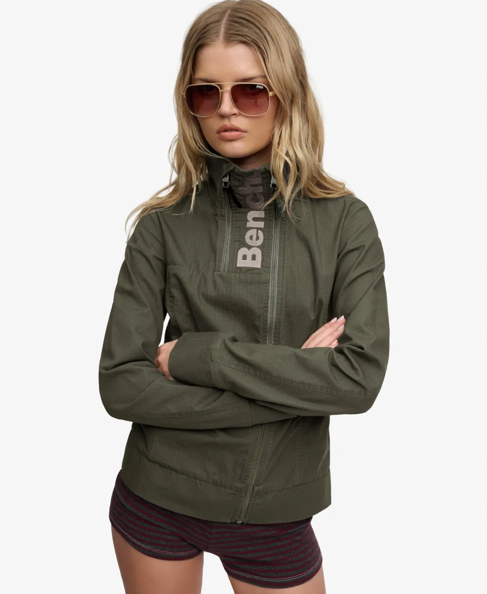Bench Double Zip Funnel Ripstop Jacket