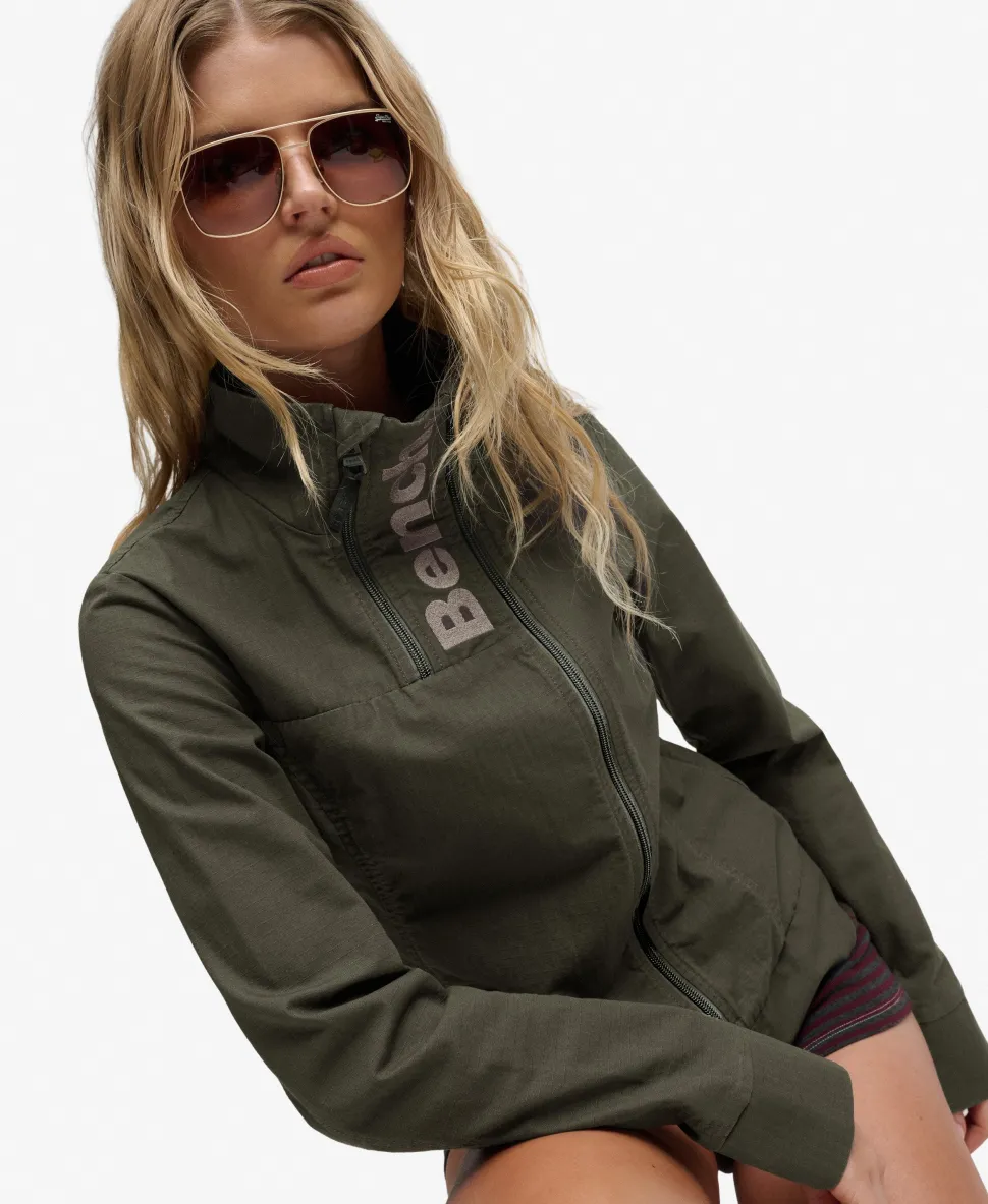 Bench Double Zip Funnel Ripstop Jacket