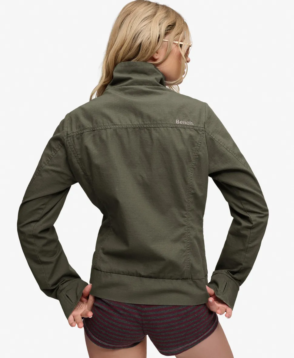 Bench Double Zip Funnel Ripstop Jacket