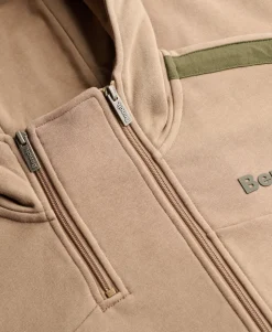 Bench Double Zip Hooded Stripe Sweatshirt