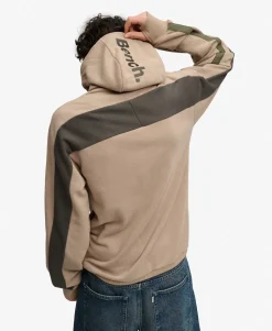 Bench Double Zip Hooded Stripe Sweatshirt