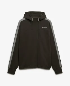 Bench Double Zip Hooded Stripe Sweatshirt