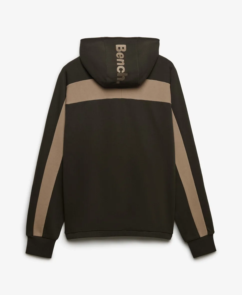 Bench Double Zip Hooded Stripe Sweatshirt