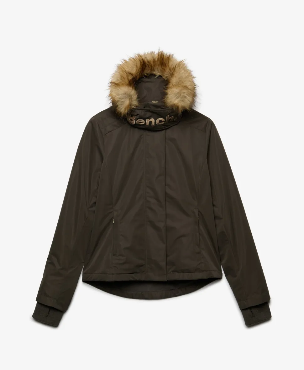 Bench Faux Fur Hooded Windcheater Jacket