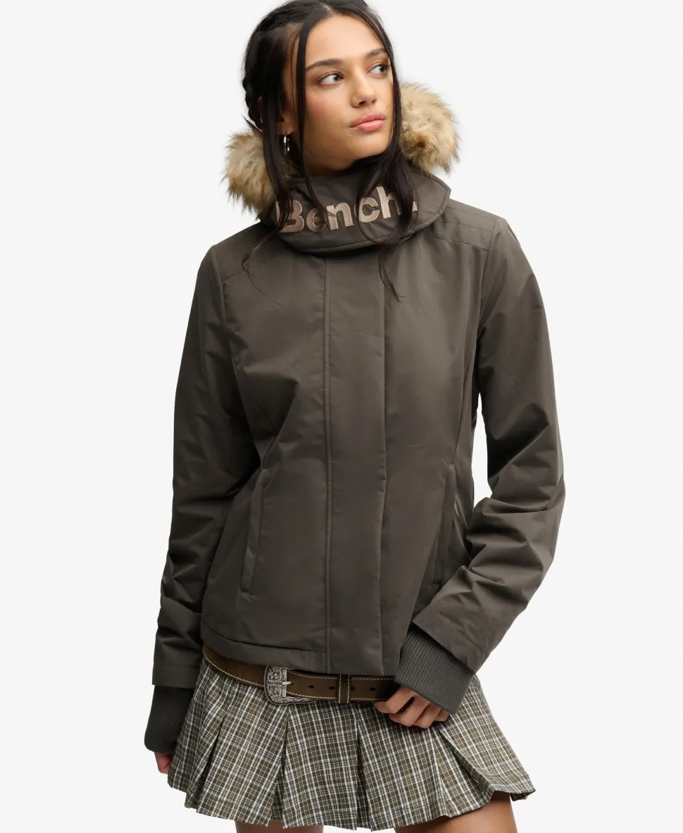 Bench Faux Fur Hooded Windcheater Jacket