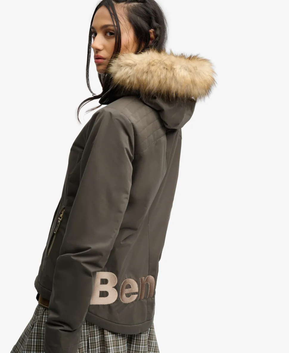 Bench Faux Fur Hooded Windcheater Jacket