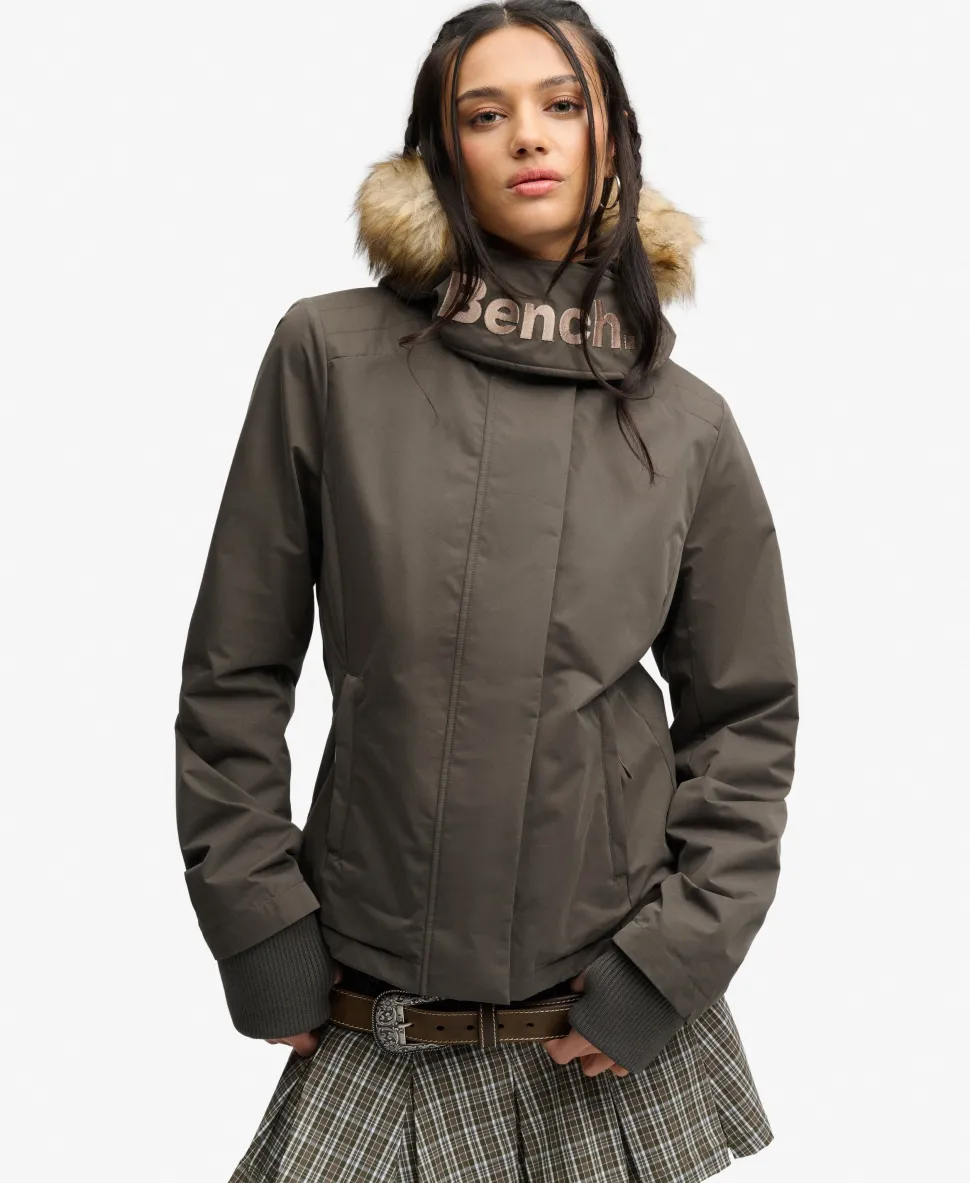 Bench Faux Fur Hooded Windcheater Jacket