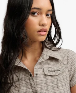 Bench Fitted Check Short Sleeve Shirt
