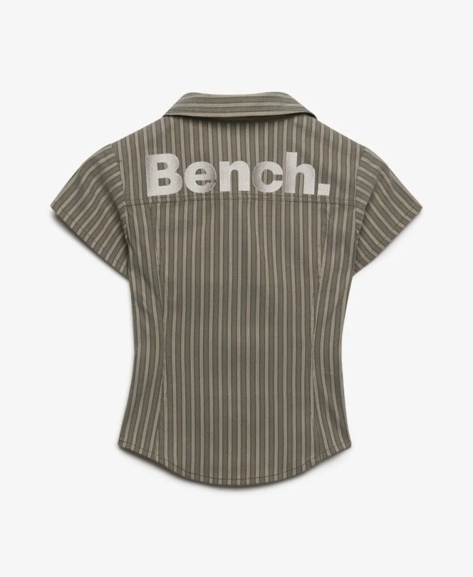 Bench Fitted Stripe Short Sleeve Shirt