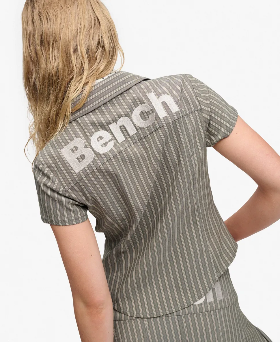 Bench Fitted Stripe Short Sleeve Shirt