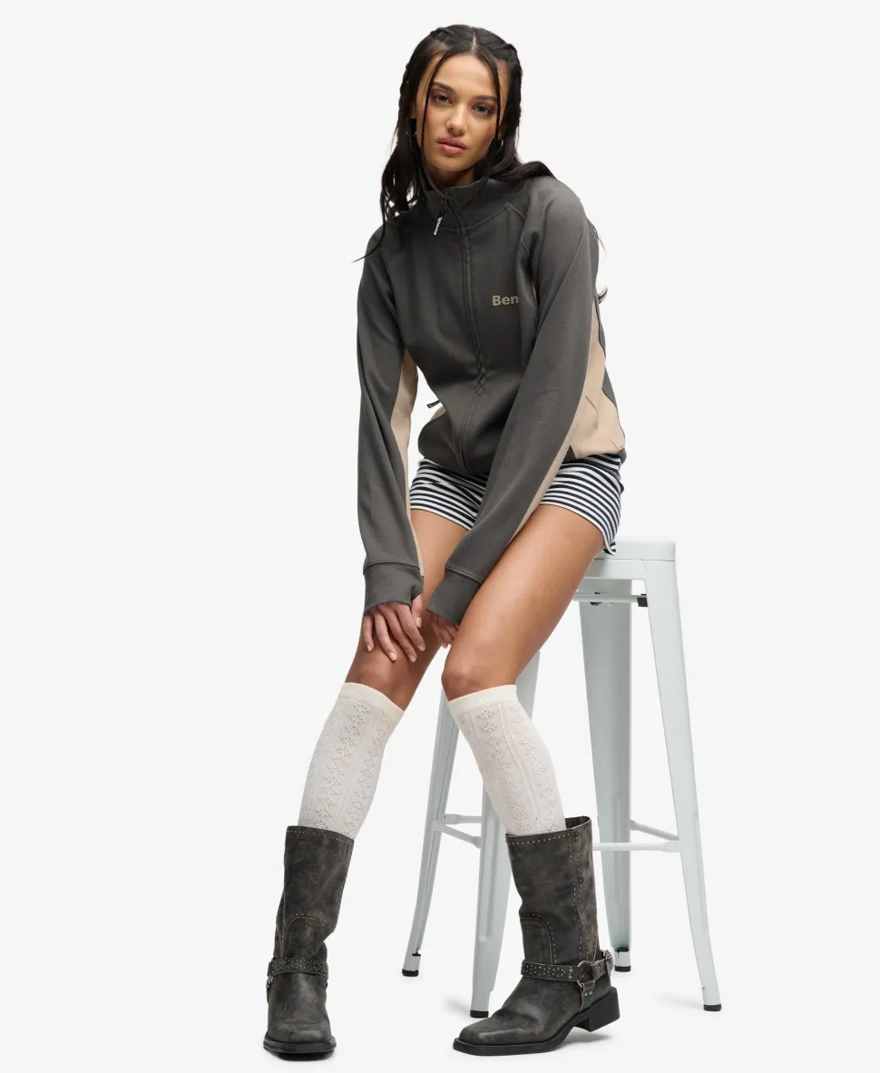 Bench High Neck Contrast Track Top