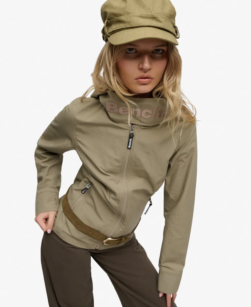 Bench Hooded Funnel Neck Ripstop Jacket