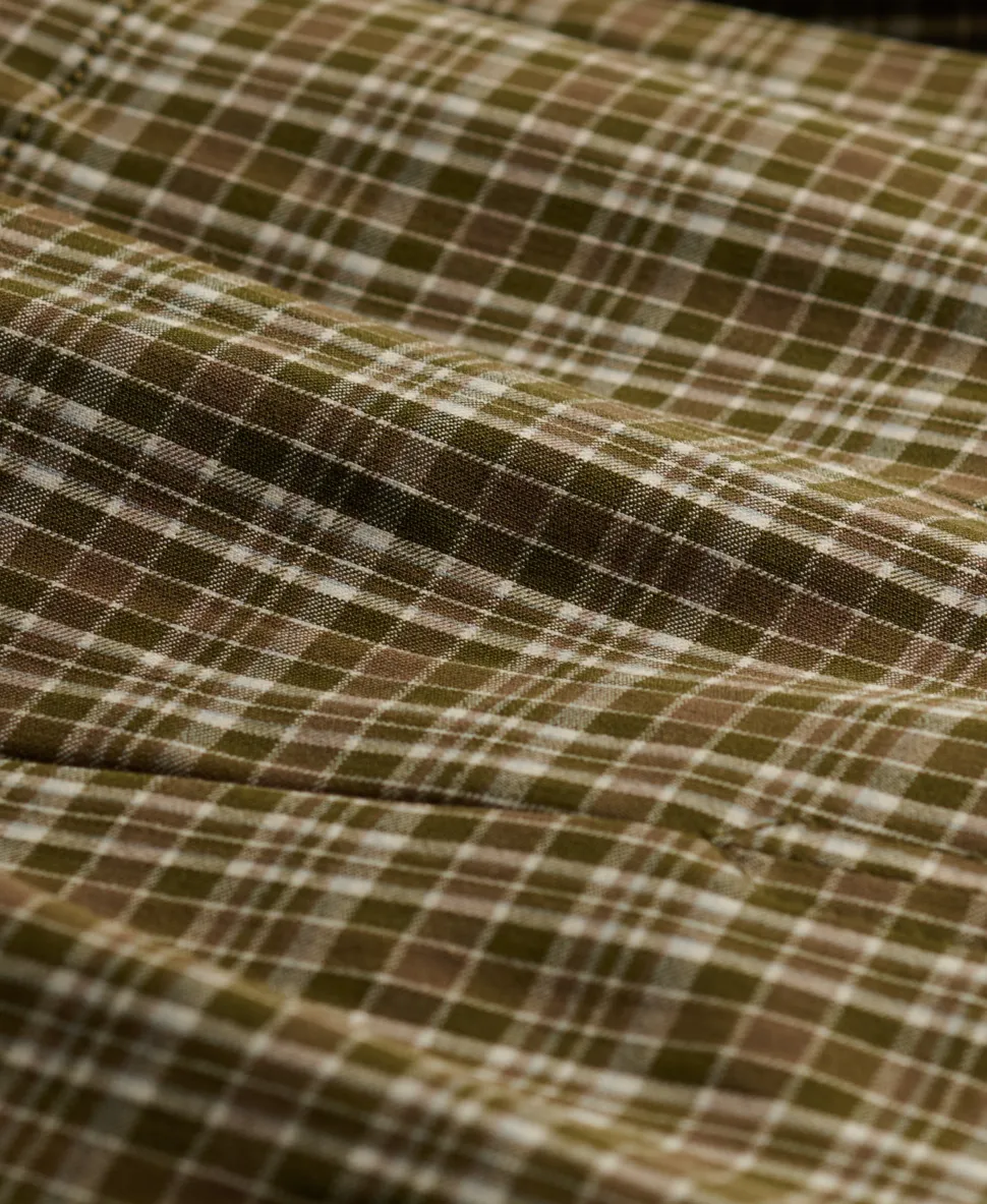 Bench Logo Pleated Check Mini Skirt