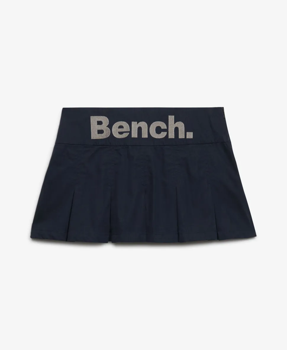 Bench Logo Pleated Peached Mini Skirt