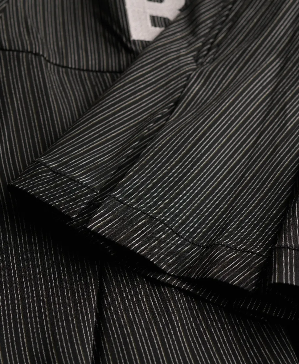 Bench Logo Pleated Stripe Mini Skirt