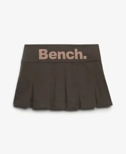 Bench Logo Pleated Twill Mini Skirt