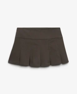 Bench Logo Pleated Twill Mini Skirt