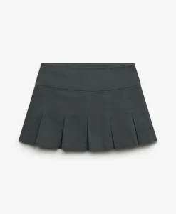 Bench Logo Pleated Twill Mini Skirt