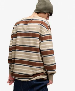 Bench Oversized Stripe Long Sleeve Top