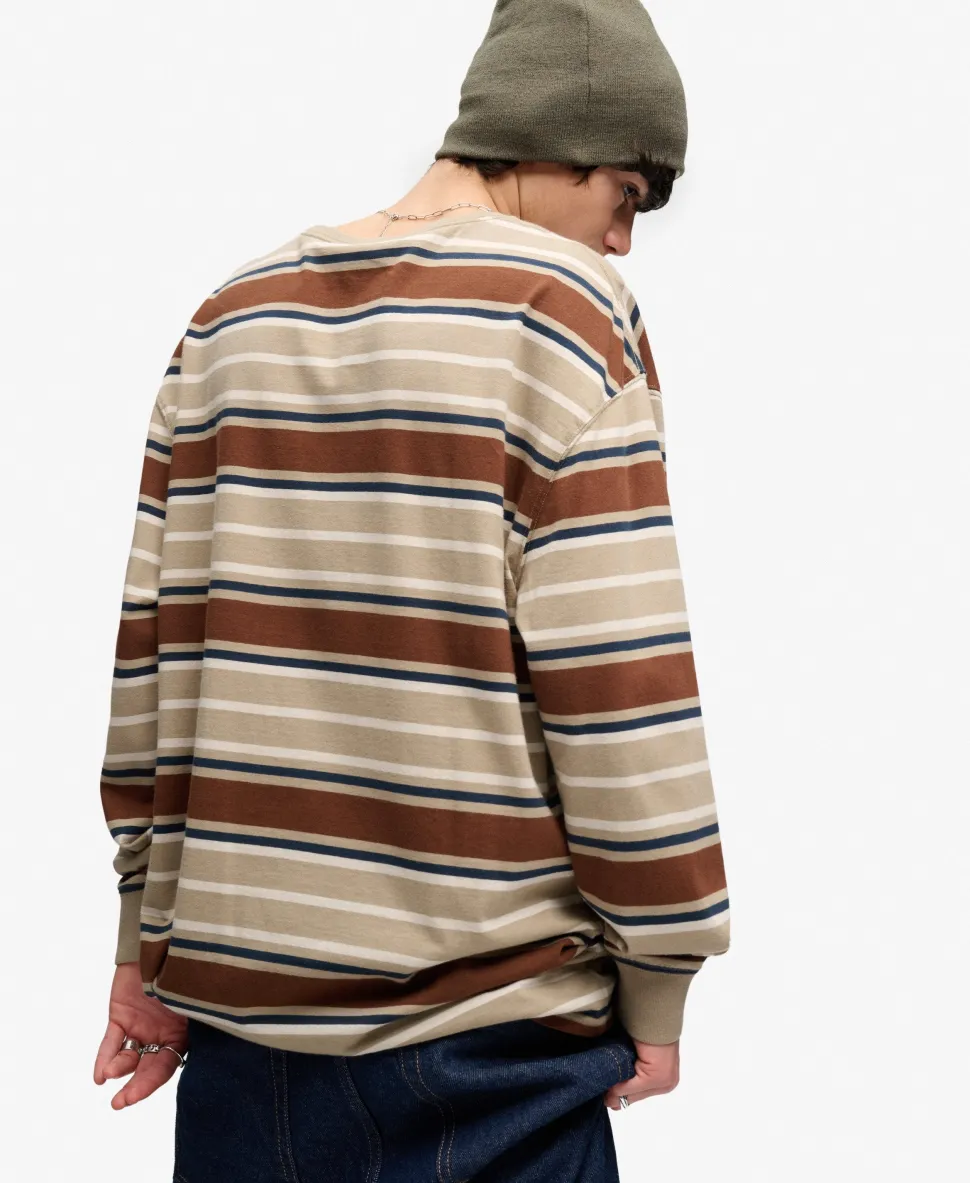 Bench Oversized Stripe Long Sleeve Top