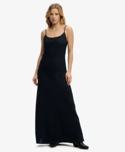 Bias Cut Maxi Slip Dress