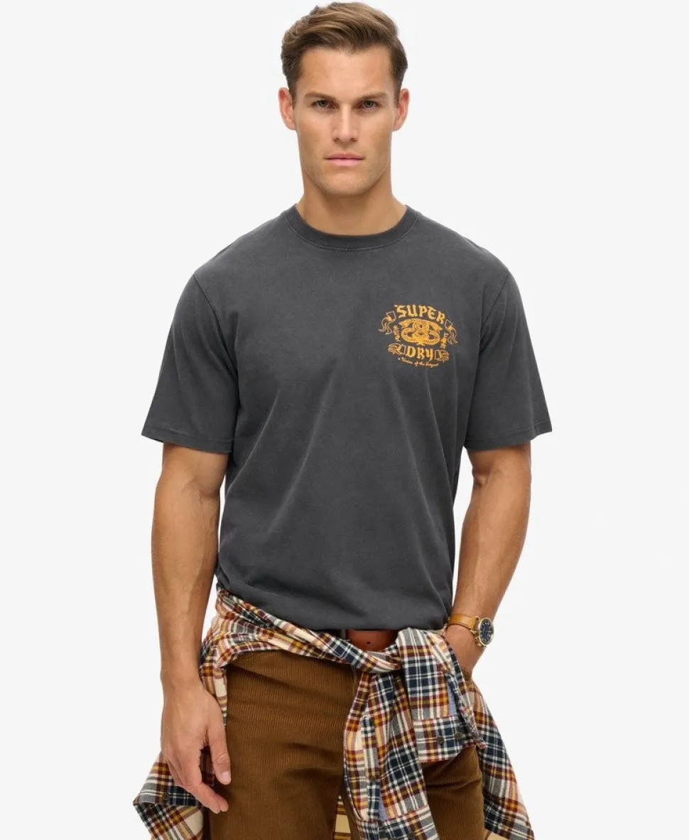 Biker Rock Graphic Loose T-Shirt