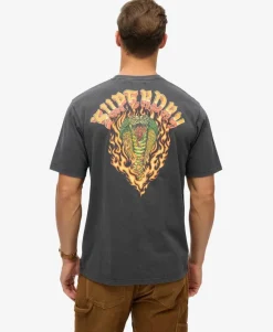 Biker Rock Graphic Loose T-Shirt