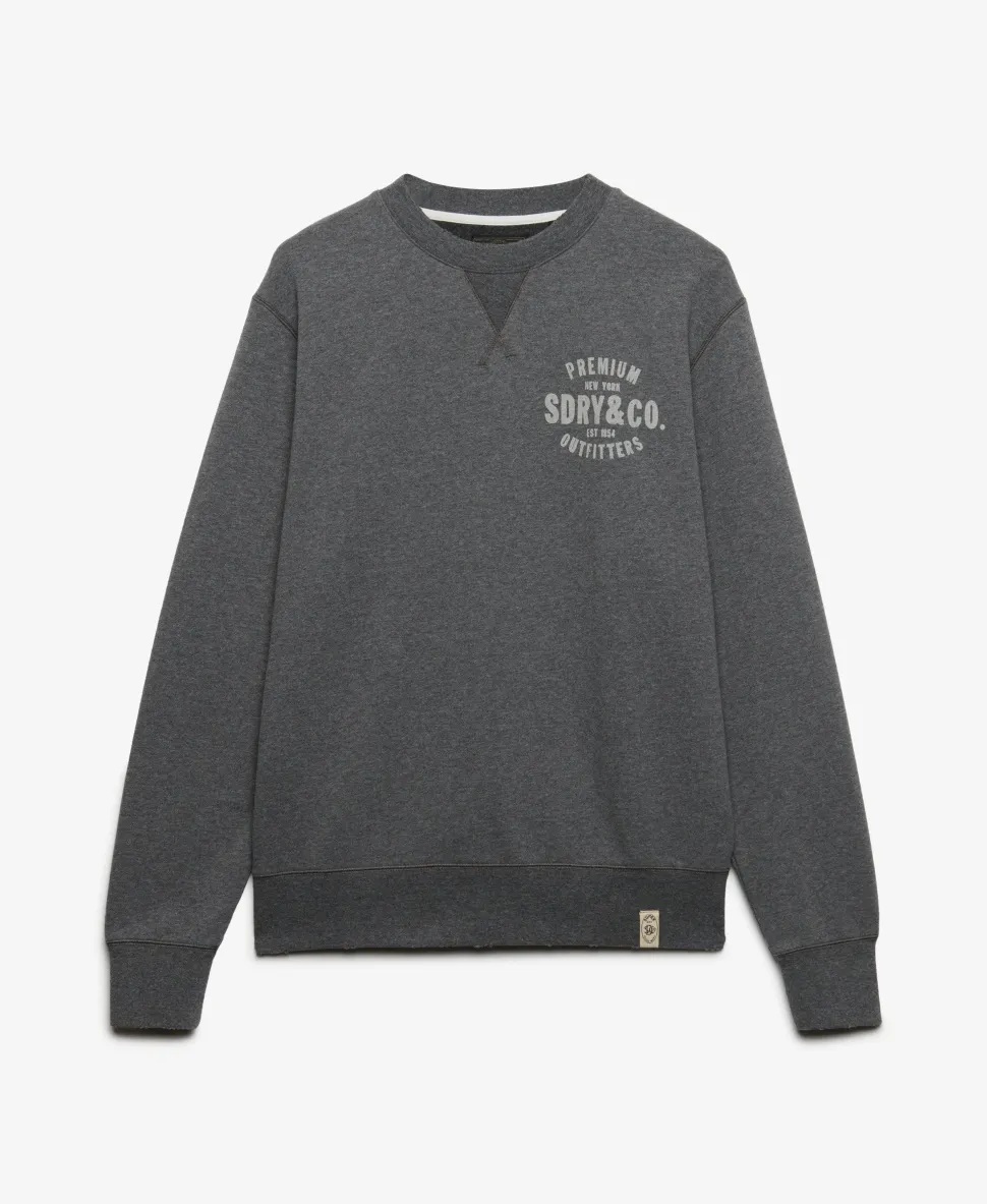 Block Text Crew Neck Sweatshirt