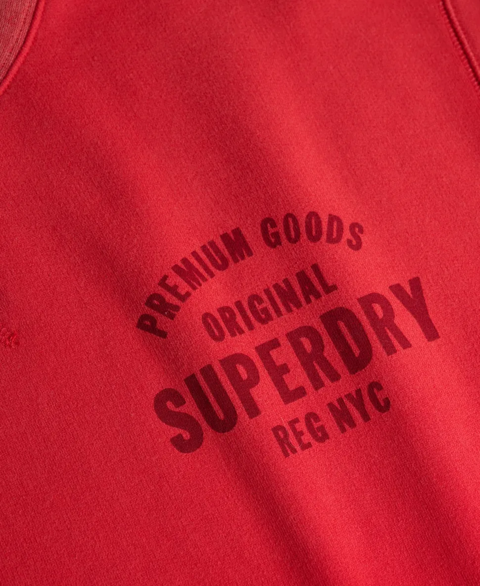 Block Text Crew Neck Sweatshirt