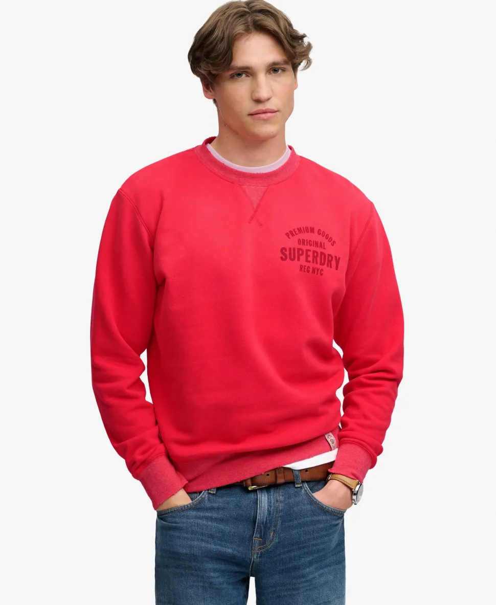Block Text Crew Neck Sweatshirt