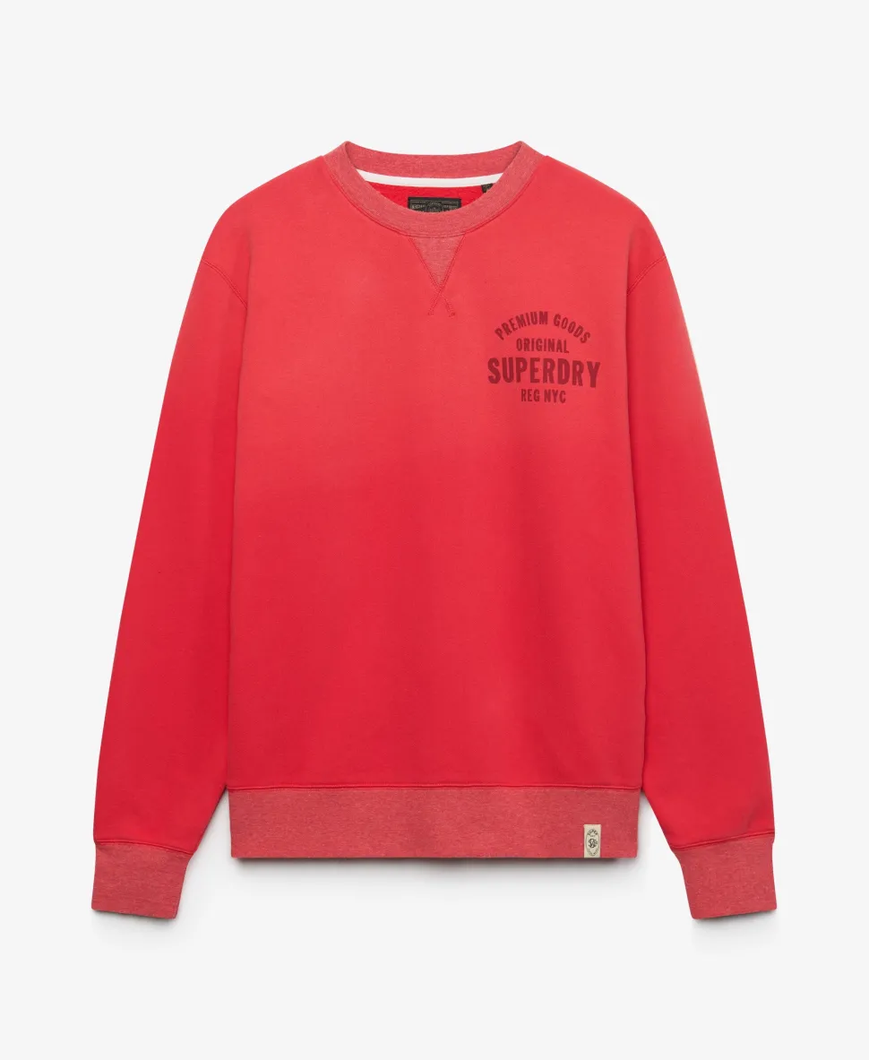 Block Text Crew Neck Sweatshirt