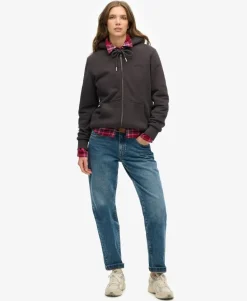 Borg Lined Zip Hoodie