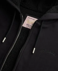 Borg Lined Zip Hoodie