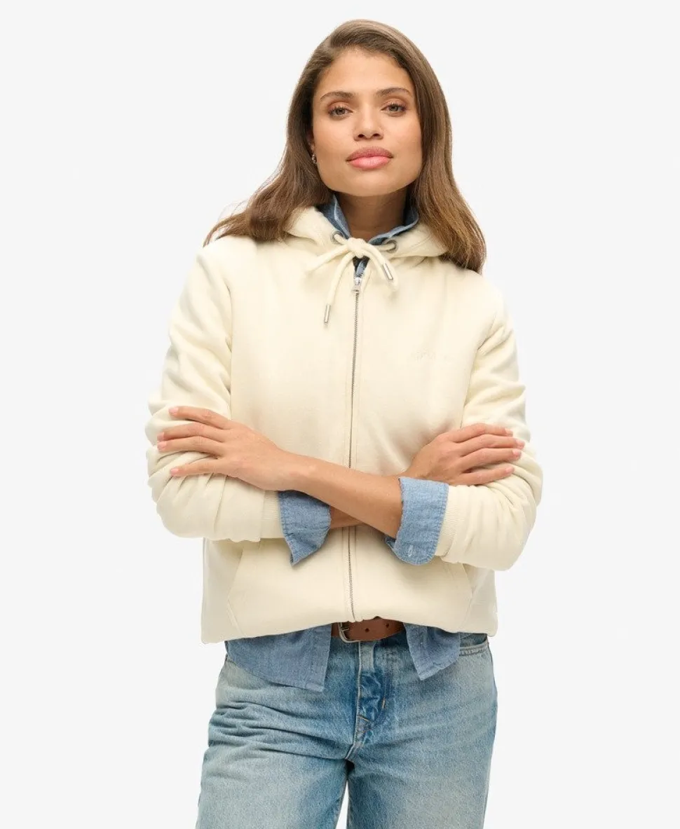 Borg Lined Zip Hoodie